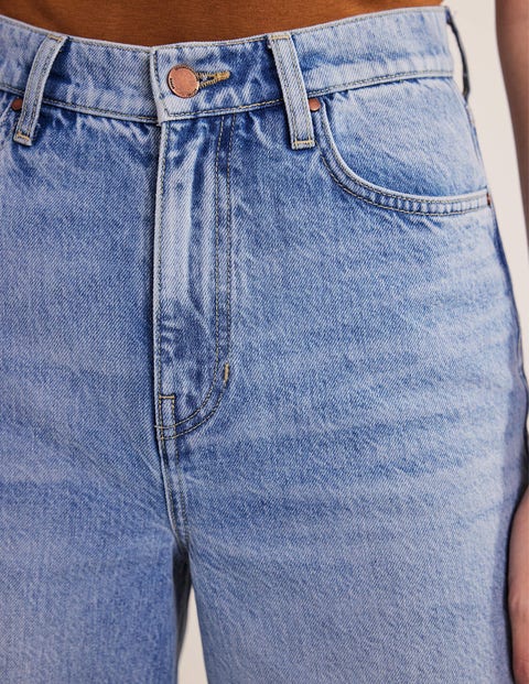High Rise Straight Jeans Light Vintage