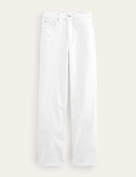 High Rise '90s Tapered Jeans White Women Boden