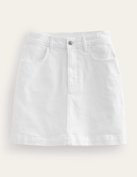 White denim best sale mini skirt uk