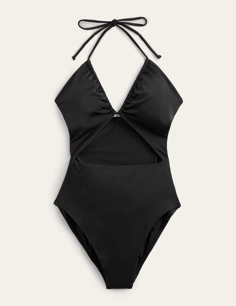Cut-out Detail String Swimsuit Black Women Boden