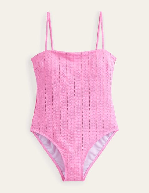 Skinny Strap Swimsuit Pink Women Boden