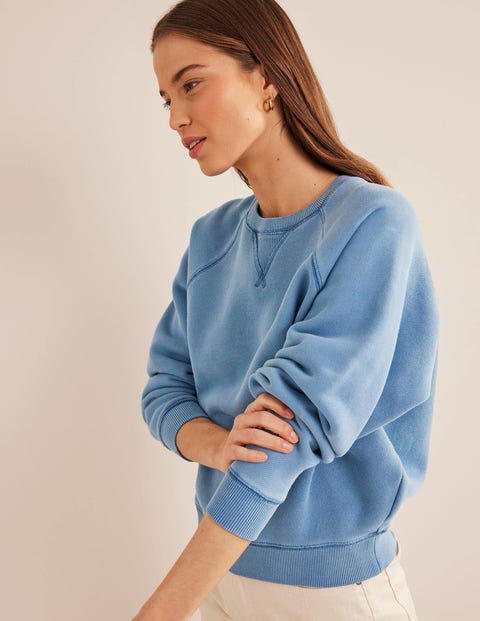 Relaxed Raglan Sweatshirt - Captains Blue