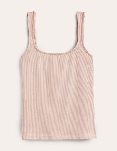 Soft Ribbed Vest Beige Women Boden