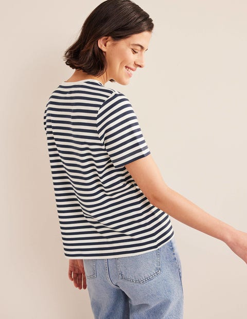 women's striped cotton tee shirts