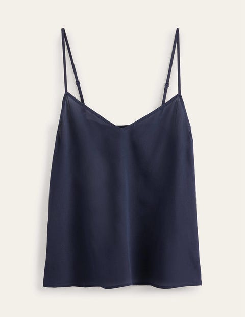 Silk Cami Top Blue Women Boden