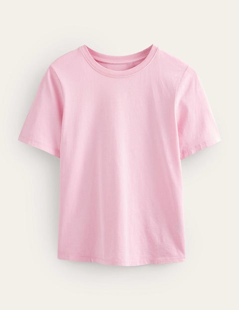 Vegetable Dyed Crew T-Shirt Pink Women Boden
