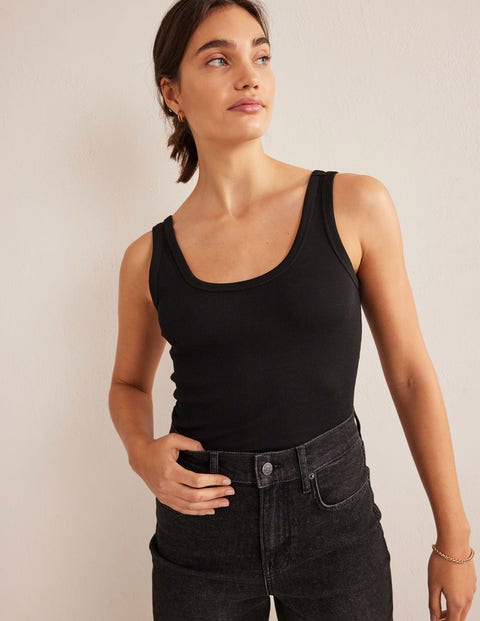 AUSTRALIAN COTTON FITTED RIB TANK