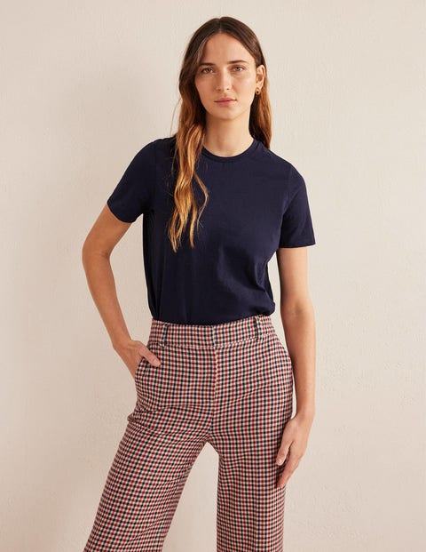 Essentials Damen T-Shirt Regular Fit - 100% Baumwolle Rundhals Basic