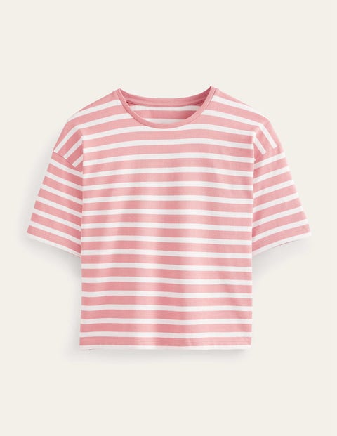 T-shirt Marinière Maison Scotch Marie - Beige Et Rose - Taille S (36/38) - Occasion Très Bon état