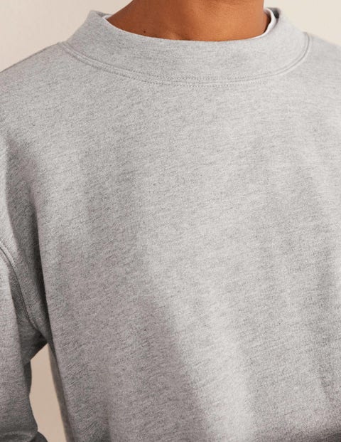 Oversized Sweatshirt - Grey Marl | Boden UK