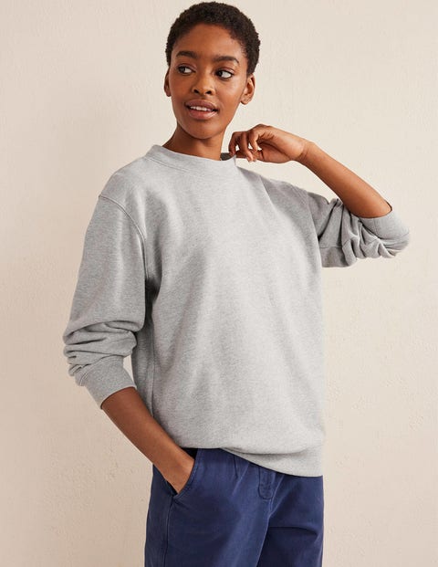 Oversized Sweatshirt - Grey Marl