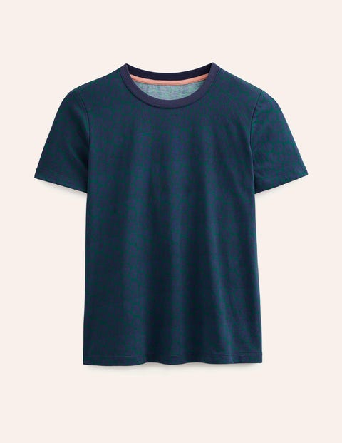 T-Shirt mit Druck und Rundhalsausschnitt Damen Boden, Dunkles Smaragdgrün, Reverie