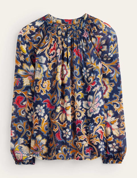 Boden Grace Top Multi, Botanical Lawn Women
