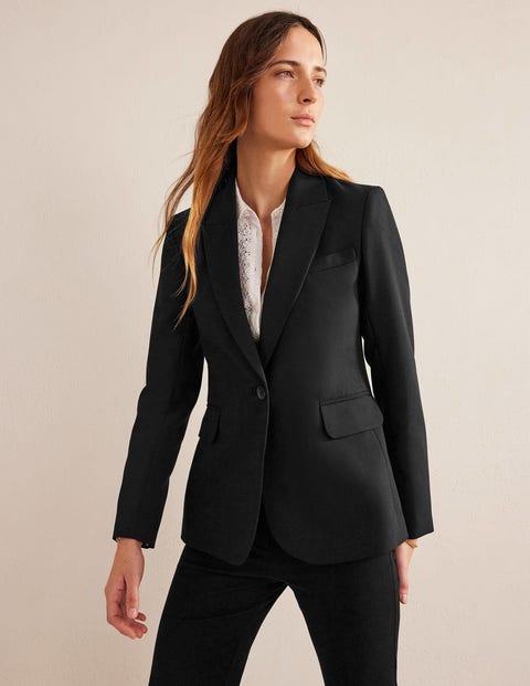 Tailored Suit Blazer - Black