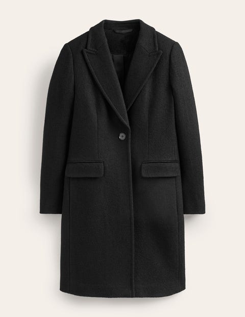 Boden Canterbury Textured Coat Black Women