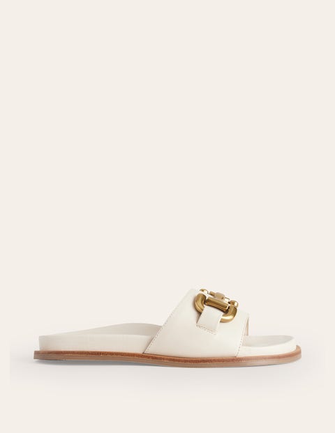 Iris Snaffle Slider Sandals - Ecru | Boden US