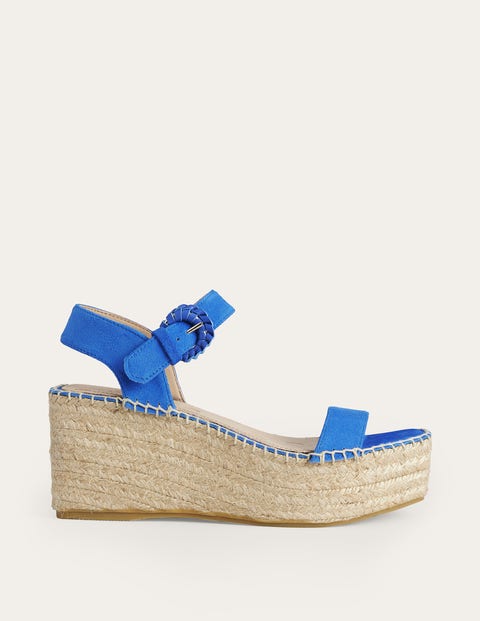 Espadrille Wedges Blue Women Boden