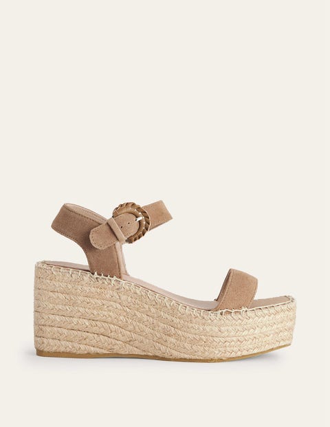 Compensées façon espadrilles Femme Boden