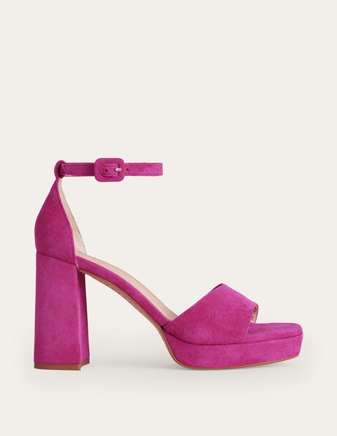 Heeled Platform Sandals - Festival Pink | Boden UK