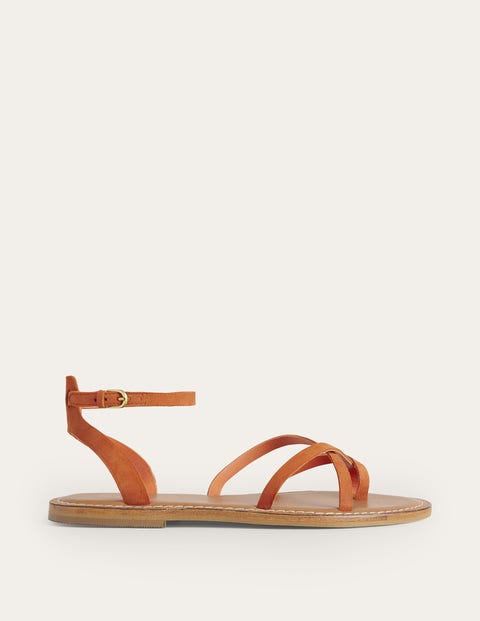Einfache Sandalen mit flacher Sohle Damen Boden