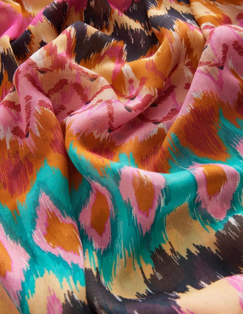 Printed Sarong Scarf - Multi, Ikat | Boden US