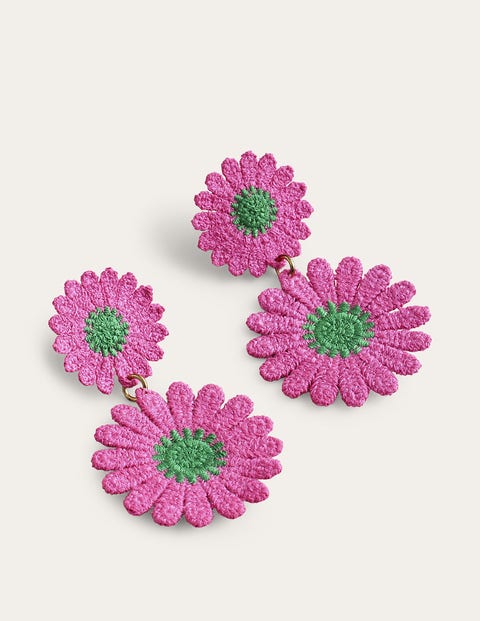 Floral Lace Earrings Pink Women Boden