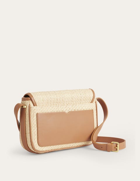 Structured Raffia Crossbody - Raffia