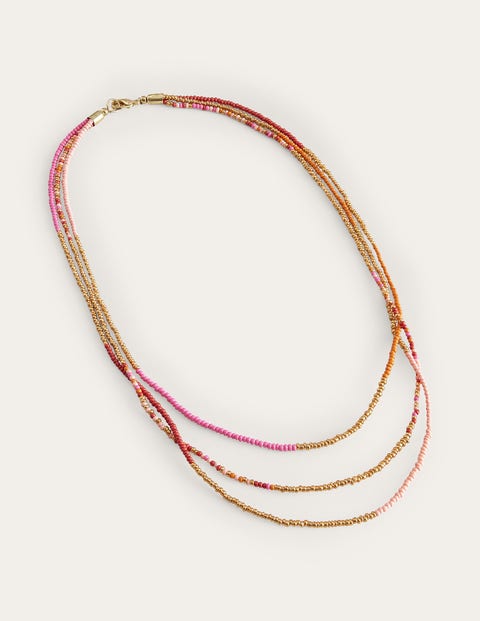 Beaded Necklace Pink Women Boden