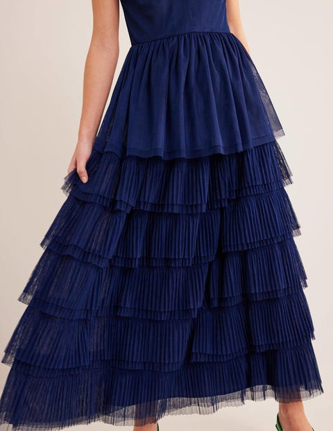 Tulle skirt dress navy discount