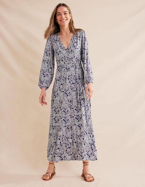 Tiered Long Dress Forage Stone Blue