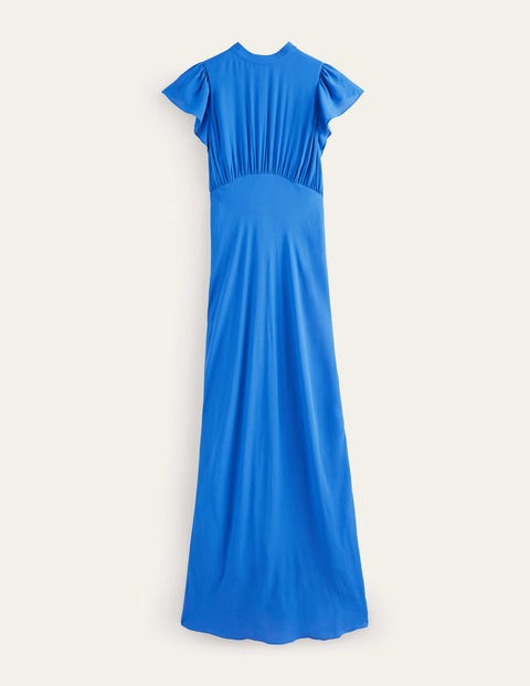 Tie Back Detail Maxi Dress Blue Women Boden