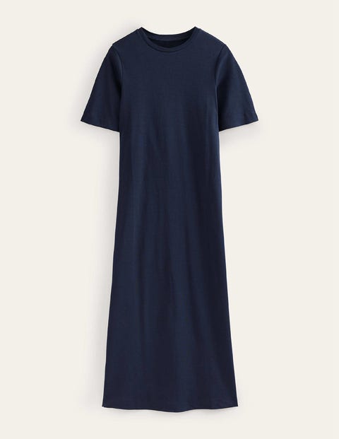Jersey Midi T-Shirt Dress - Navy | Boden UK
