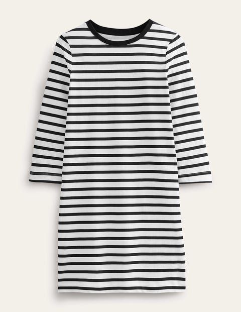 Jersey Mini T-Shirt Dress Black Women Boden