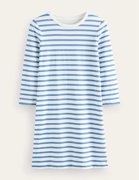 Mini Casual T-shirt Dress Blue Women Boden