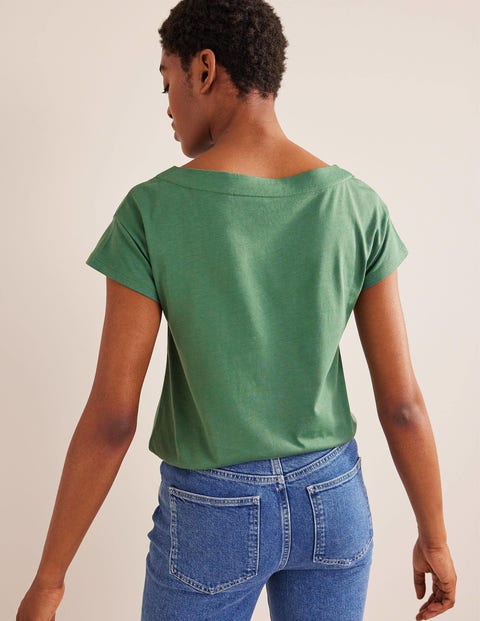 boden supersoft slash neck tee