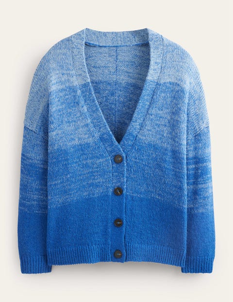 Fluffy Cardigan Blue Women Boden