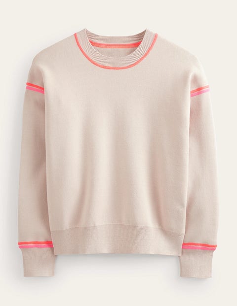 Knitted Sweatshirt Beige Women Boden