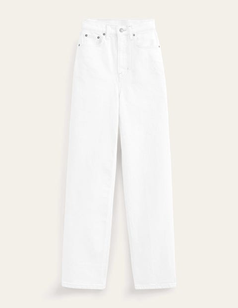 White Baggy Street High Waist Pants SD00691