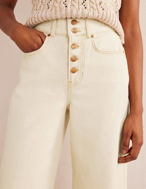 Jean large taille ultra haute cru Boden FR