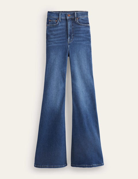 High Rise Super Flare Jeans Denim Women Boden