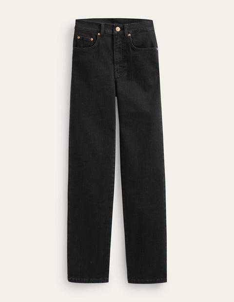 Mid Rise Slim Jeans Black Women Boden