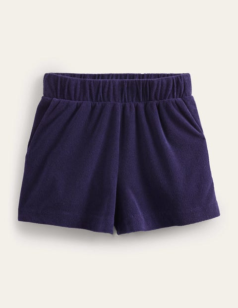 Towelling Shorts Blue Women Boden