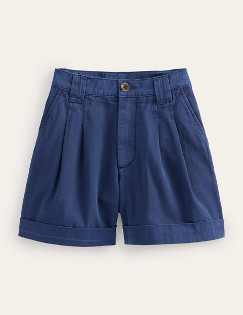 Casual Cotton Shorts - Night Blue | Boden US