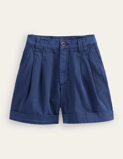 Casual Cotton Shorts Blue Women Boden