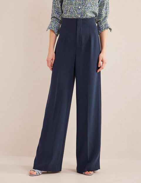 Crepe Wide-Leg Pants | Michael Kors Official Website