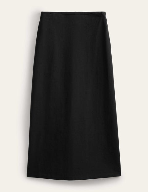 Straight Jersey Midi Skirt - Black | Boden US