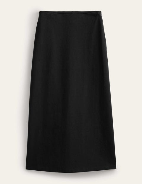 Straight Jersey Midi Skirt Black Women Boden