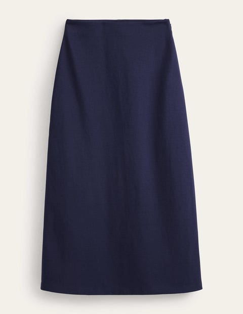 Straight Jersey Midi Skirt Blue Women Boden