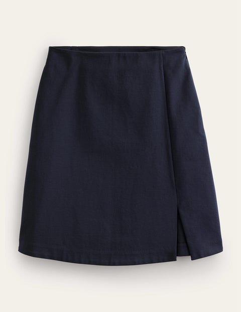 Side Split Jersey Mini Skirt Blue Women Boden
