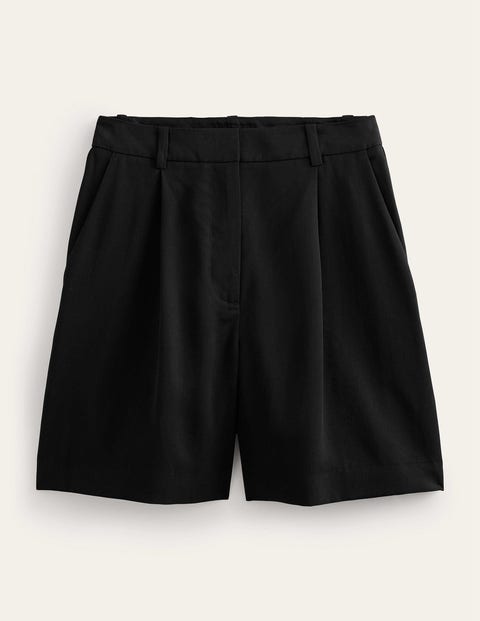 Tencel Relaxed Shorts - BLACK | Boden UK